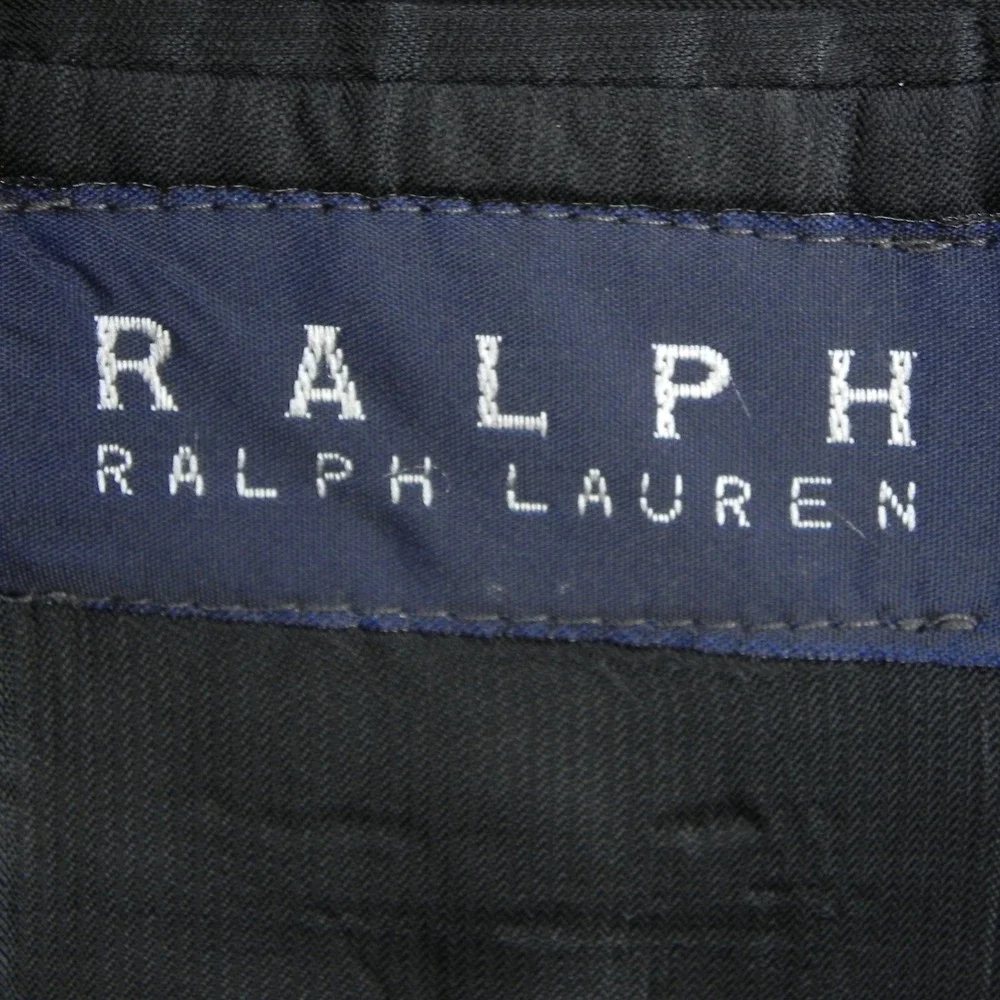 Ralph Ralph Lauren Blazer Mens 42R 3-Button Wool Suit Jacket Coat Formal Black